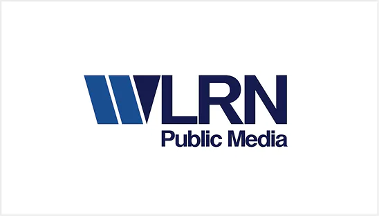 WLNR Public Media logo with stylized blue and navy letters on a white background.
